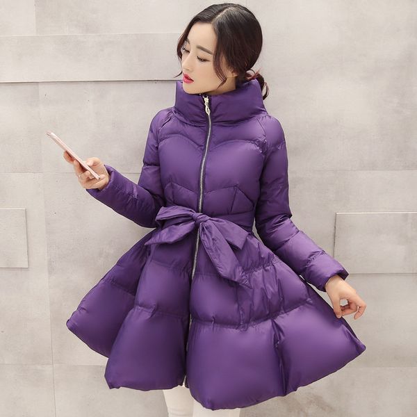 

2020 new fashionable winter female outward quilted cotton jacket women's clothes parkas manteau femme r853 o5ko, Black