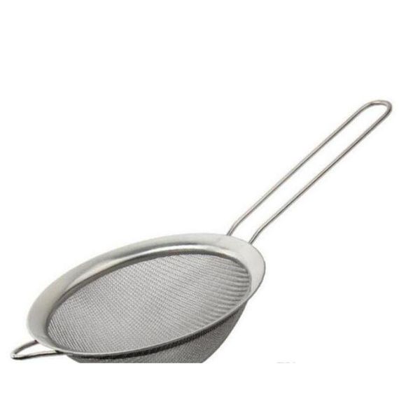 

stainless steel fine mesh strainer colander flour sieve with handle juice and tea strai qylqmy five2010