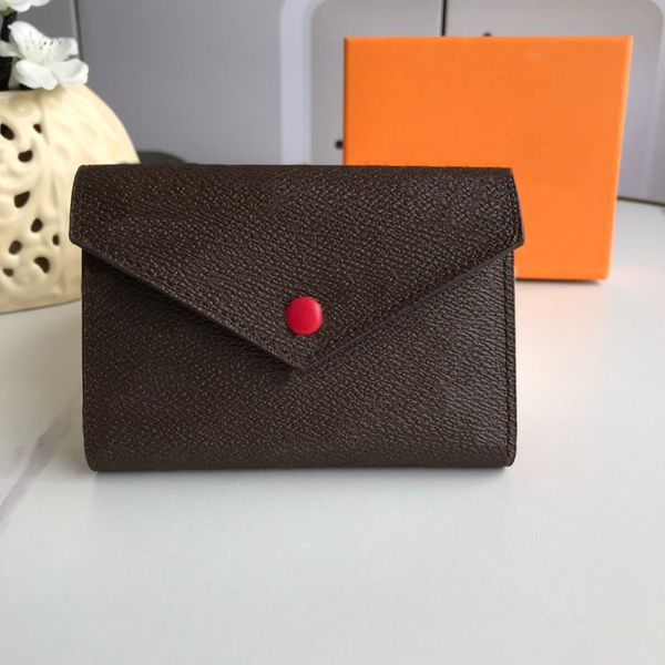 

genuinel leather womens wallet with box luxurys designers wallet mens wallet purse credit card holder passport holder 168, Red;black