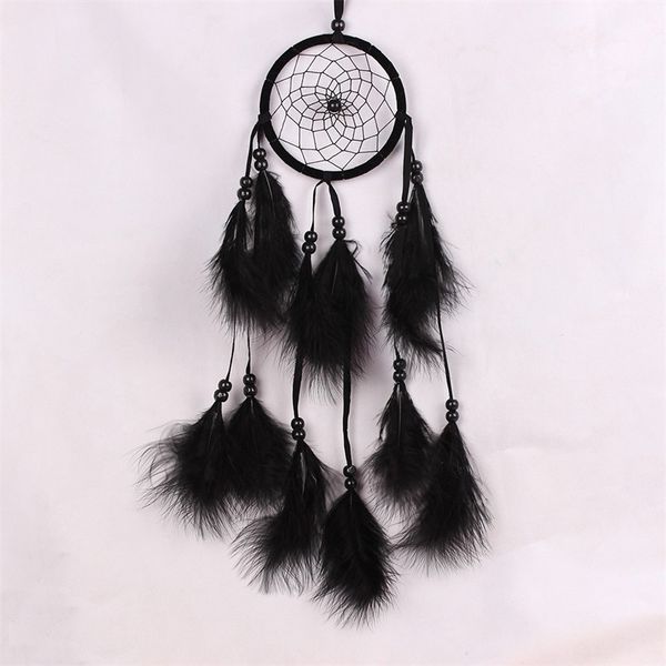 

home furnishing dream catcher net originality study room wall hanging wind chime natural fluff feather decorate handmade colorful 5 5sj m2