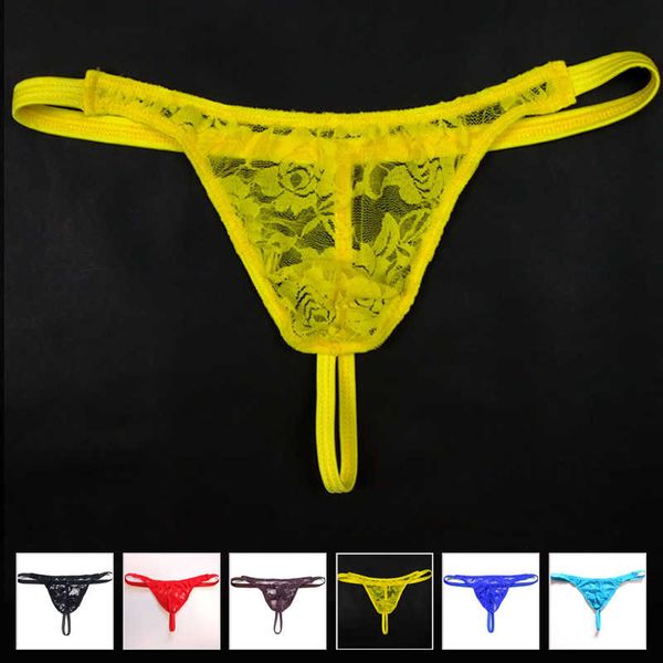 

2019 lace thong jockstrap erotic seamless lingerie see through jock straps mens underwear gay, Black;white