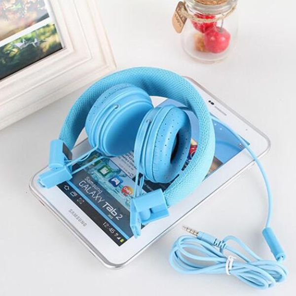 

new ep05 headset fashion line control bass candy color mobile phone headset wire folding headphones for child gifts
