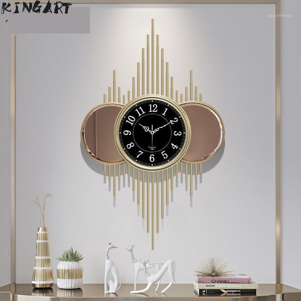 

80cm living room metal wall clock bedroom quiet iron clock home decorative metal wall watch silent decorative hanging 1581489771