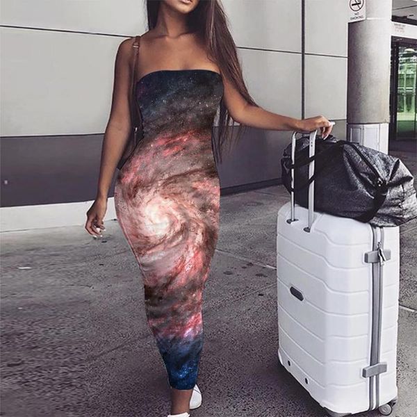

casual dresses kyku galaxy dress women space ladies universe vestido nebula 3d print dizziness party womens clothing summer, Black;gray