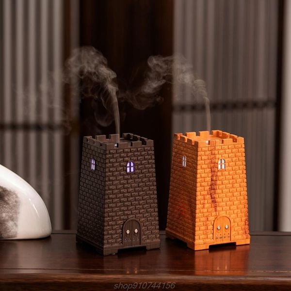 

250ml castle ultrasonic aroma essential oil diffuser air humidifier with colorful night light n09 20 dropshipping