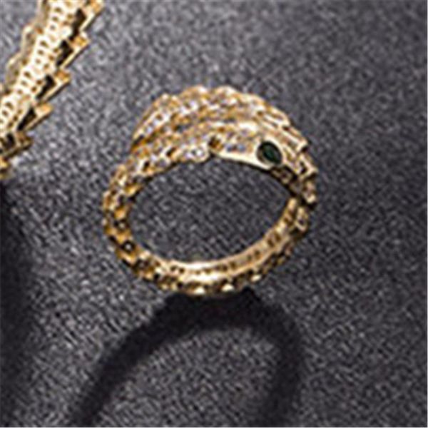 

designer fashion rings green eyes snake classic ring mens womens gold silver wedding rings luxury couple ring fine jewelry lovers gifts