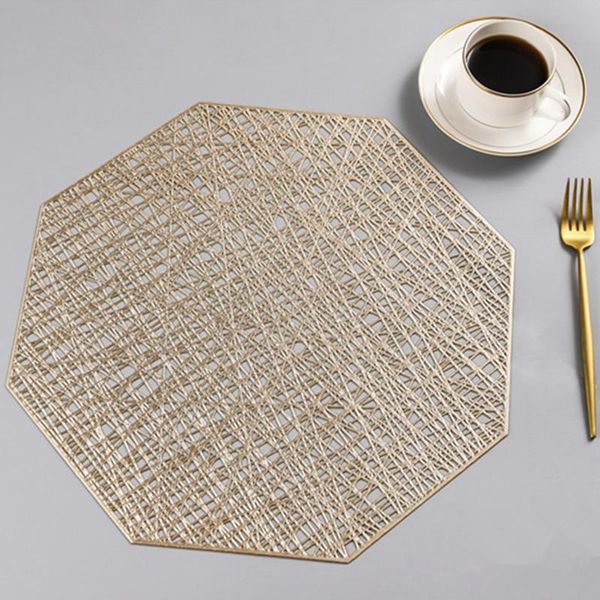 

пвх placemats individual таблица восьмиугольная водонепроницаемая non скольжения таблица матс теплоизолированные pad coaster домашнее украше