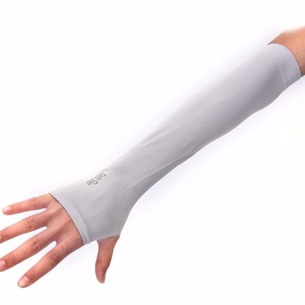 

elbow & knee pads 1pair cooling arm sleeves cover uv sun protection golf bike riding cycling athletic sport skins outdoor sports, Black;gray