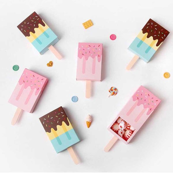 

gift wrap 10ps candy boxes chocolate cookie box ice cream paper cardboard goodie bag baby shower kids birthday party favors1