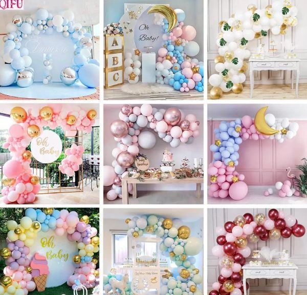 Stock Balloon Kit Kit Oh Baby Shower Boy или Girl Balloon Arch Kit Баллон Гирлянда Это мой первый день рождения воздушные шары Установите баллон TPM5G A2eud