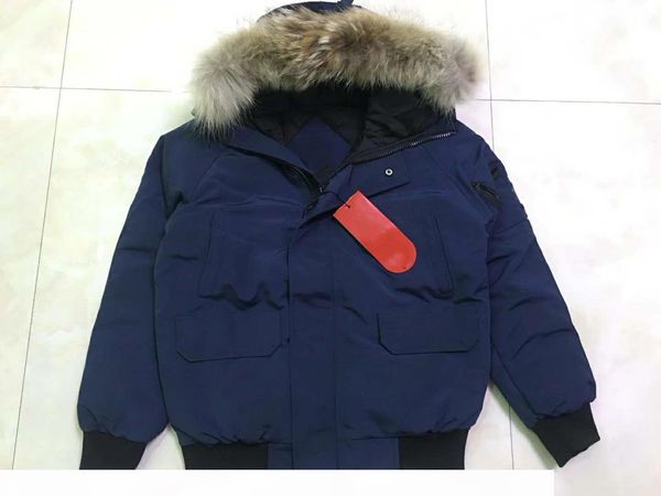

new style winter men homme winter jassen chaquetas parka outerwear big fur hooded fourrure manteau down jacket coat, Black