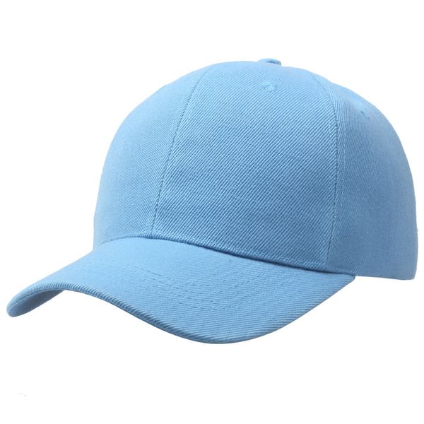 

14 colors men women plain hat curved sun visor cotton baseball cap solid color fashion adjustable caps 58-60cm, Blue;gray