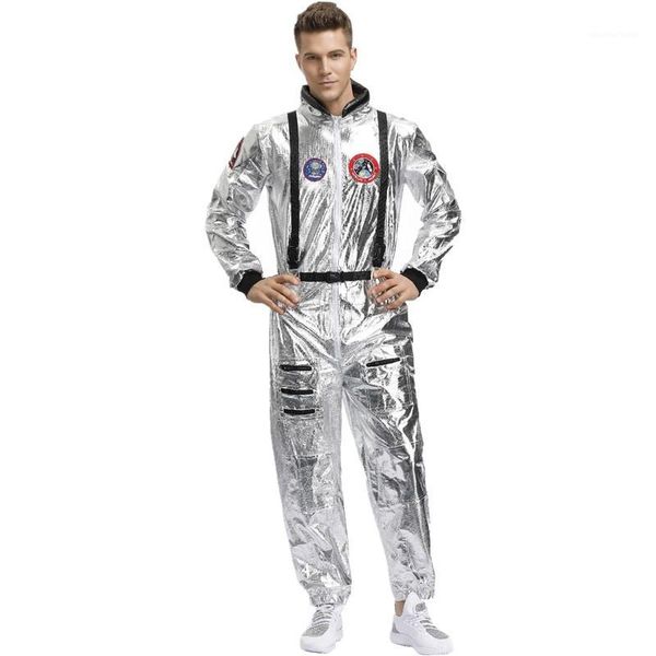 

the new pilot astronaut jumpsuit men woman1, Silver