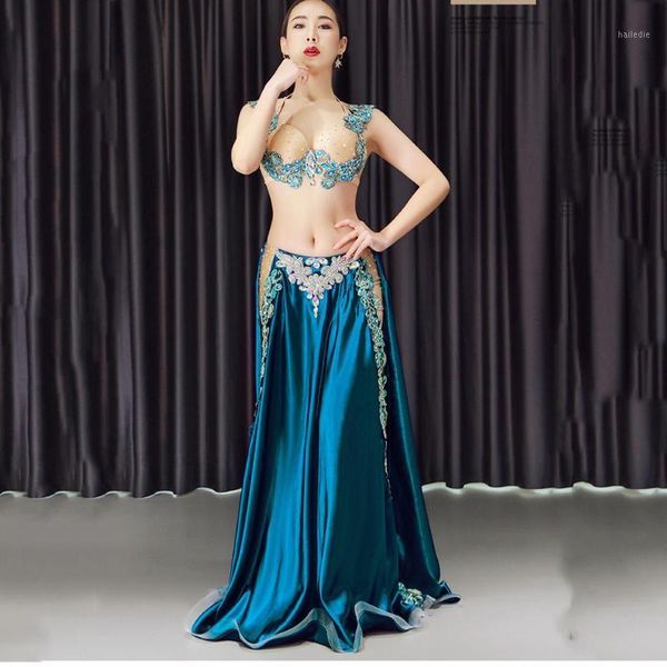 

belly dancing women spandex and diamond belly dance costume set girls dance competition costume1, Black;red
