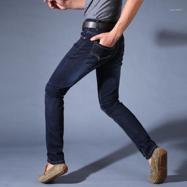 

2020 new mens fashion black blue jeans men casual slim stretch jeans classic denim pants trousers plus size 28-40