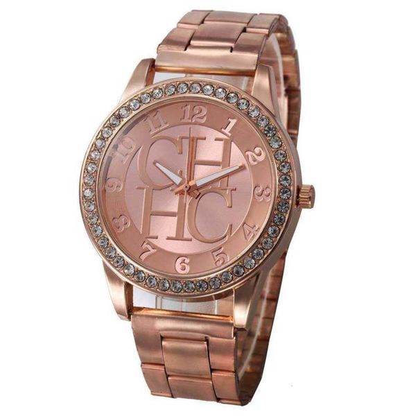 

inlaid diamond trendy alloy new steel band men's watch ugsw, Slivery;brown