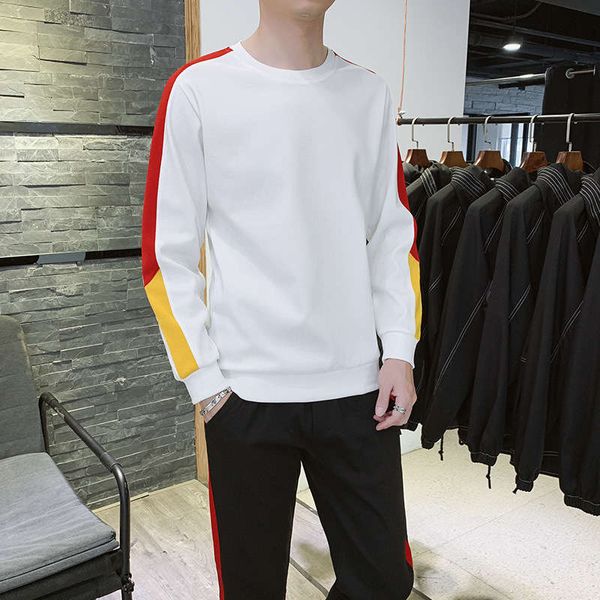 

two piece men's spring and autumn sportswear, Gray