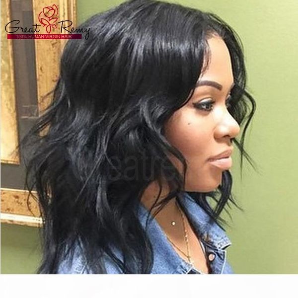 

natural black lace wigs wavy peruvian hair glueless lace wigs greatremy virgin human hair new fashion lace front wigs