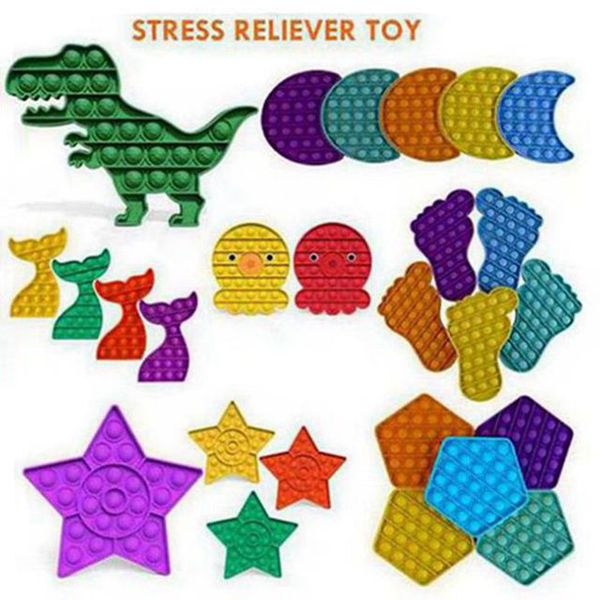 

pop it fidget toy sensory push pop bubble fidget sensory toy autism special needs anxiety stress reliever for students 100pcs