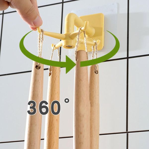 

creative home kitchen gadgets ванна крючок настенные настенные 360 вращающиеся пальто вешалка универсальные кухонные аксессуары крючки для х