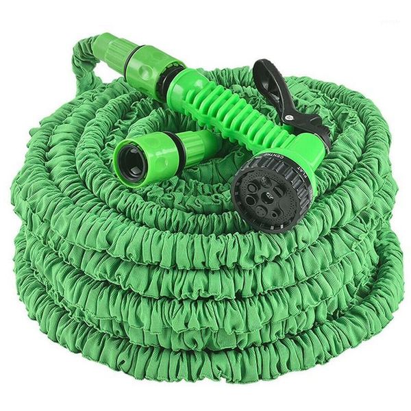 

watering equipments 75 feet expanding garden hose water with spray nozzle1
