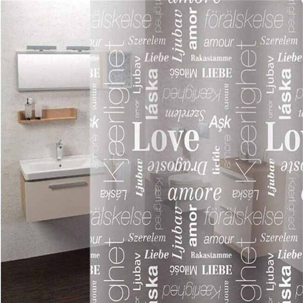 

оригинальные 180x180 см любовь чистые ванна душевые занавески для ванной комнаты устойчива для ванной комнаты водонепроницаемый душевая ванн