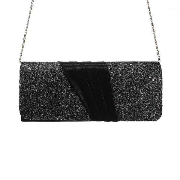 

evening bags 2021 model silk flash material combination clutch bag european american style lady woman girl bag1