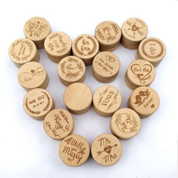 

wooden jewelry box wedding ring holder valentines engagement wooden bearer ring box for wedding valentines day storage, Pink;blue