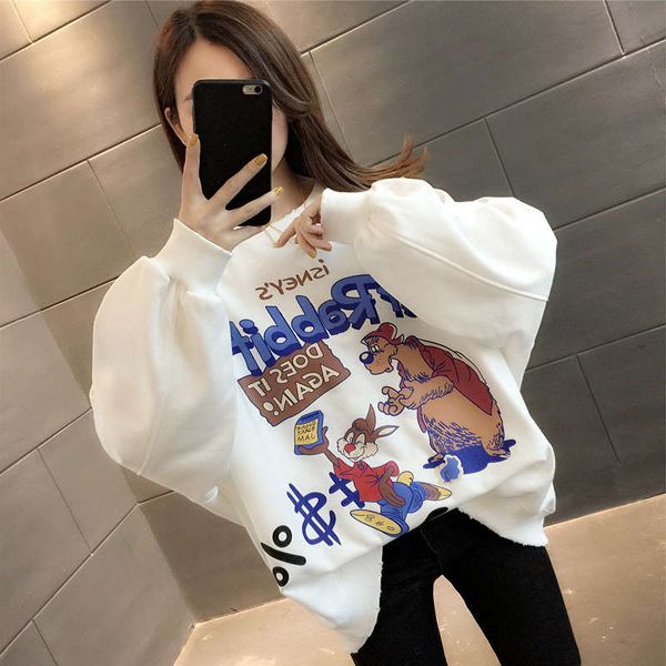 

korean clothing 2020 new spring and autumn loose women's sweater coat, Black