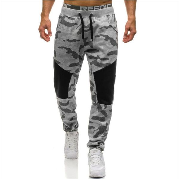 

men casual pants 2021 male brand straight trousers camouflage long pants cotton sweatpants jogger tracksuit funky sweatpants xxl, Black