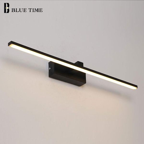 

wall sconce led wall lights black&white color bathrroom lamp home light fixtures modern light large l100 80 60 40cm lustres