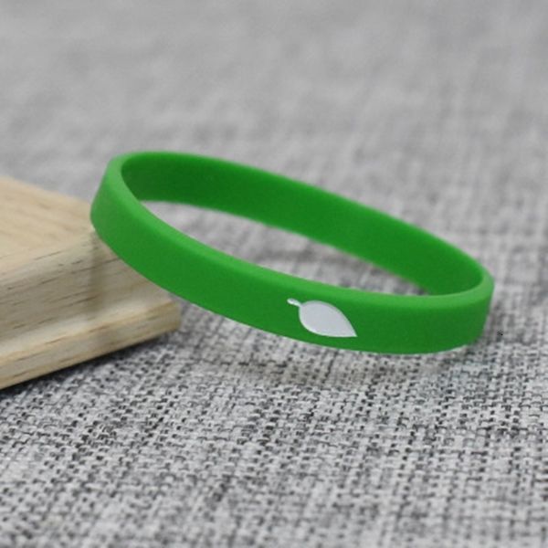 

tide brand custom leaf/cham silicone professional gift men and women sports wristband bracelet, Black