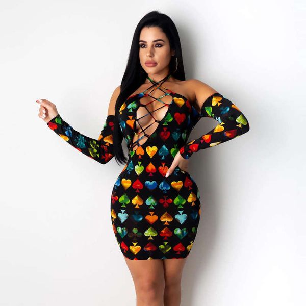 

2020 new open back slim dress nightclub style suspender long sleeve bandage skirt, Black;gray