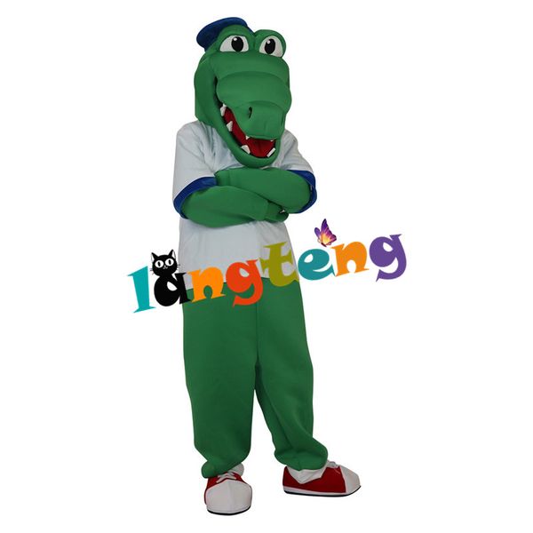 

mascot costumes844 green crocodile alligator costume mascot kids cartoon character, Red;yellow