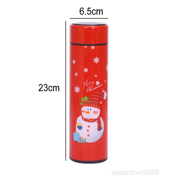 

new 17oz christmas temperature display double wall gifts xmas insulated vacuum sport stainless steel water bottle owa1818