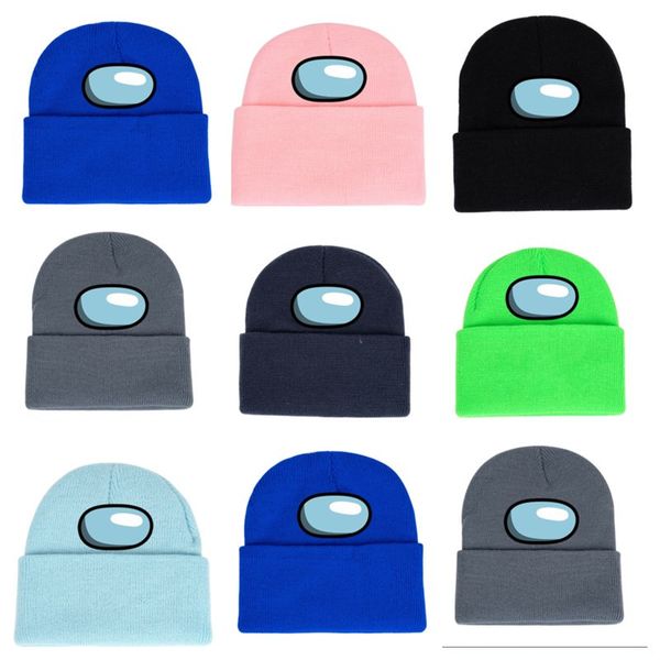 

beanie hat among us knitted hat cartoon designers winter hats warm knitted crochet tuque skull cap cycling ski headwear e111901, Yellow