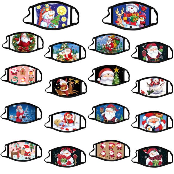 

3d christmas party snowman protection mask washable reusable face maskscn16ji