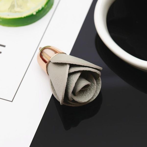 

5pcs faux leather flowers tassels fringe diy keychain earrings making curtain sewing accessories bag car pendant flowers tassel h jlleuw