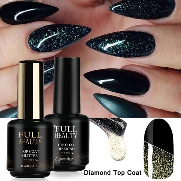 

nail gel 15ml diamond polish glitter coat soak off uv led permanent primer long lasting lacquer art varnish tr1594, Red;pink