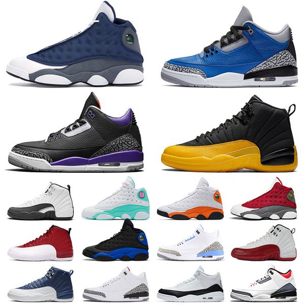 

new jumpman mens womens basaketball shoes unc 13 flint 12 ovo university gold 12s trainers sports sneakers size us 13
