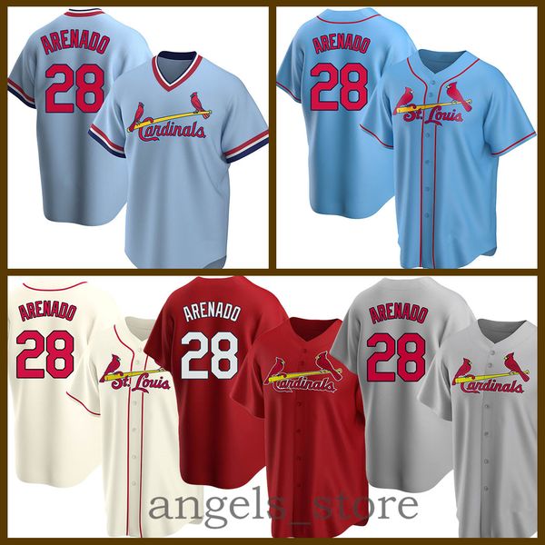 

st. baseball jersey louis 28 nolan cardinal arenado 46 paul goldschmidt 4 yadier molina 1 ozzie smith 25 dexter fowler 51 mcgee black white, Blue;black