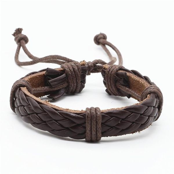 

new trendy casual colorful wrap charm handmade weave women men leather bracelets male female gift qyleno, Golden;silver