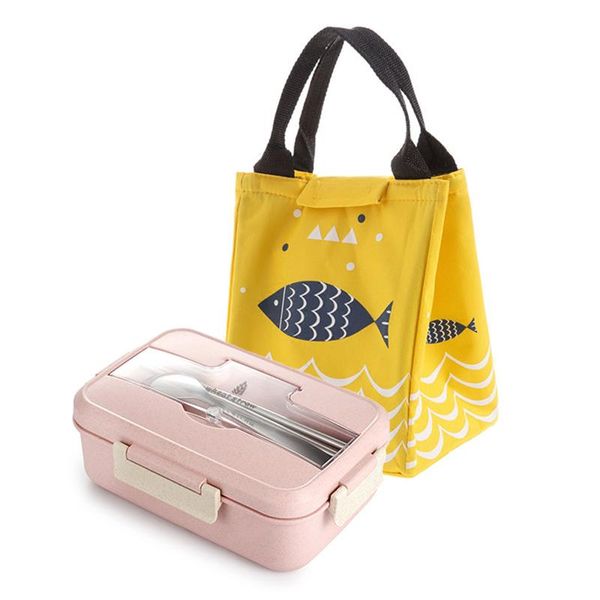 

tuuth микроволновый ланч коробка пшеницы соломинки посуда еда контейнер для хранения детей дети детский школьный офис портативный bento box