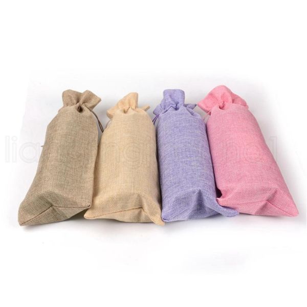 

jute wine bottle covers champagne wine blind packaging gift bags christmas wedding dinner table de sqccel dh_seller2010