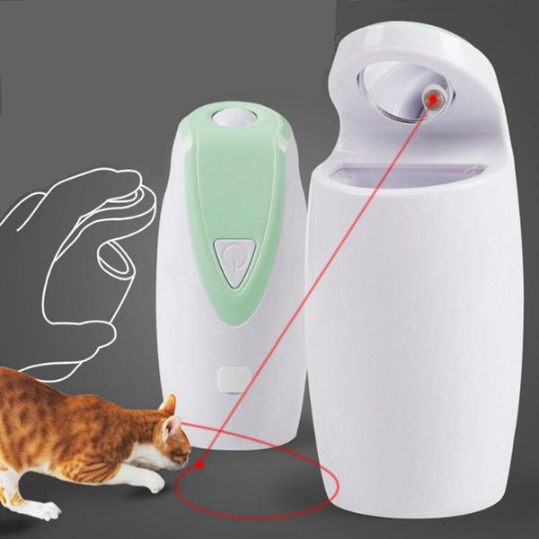 

cat toys automatic rotate tease toy pet usb electric interactive laser dog cats intelligence trainning gato juguetes