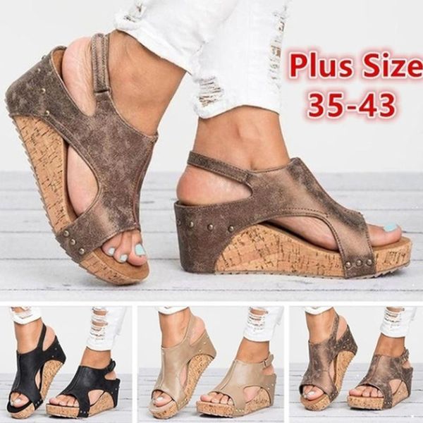

women sandals platform sandals wedges shoes women heels gladiator sandalias mujer summer shoes peep toe wedge heels1, Black