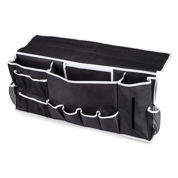 

storage bags 58x30x8cm multi-pockets bedside organizer oxford cloth bag dormitory essentials with 12 slots non-slip supplies