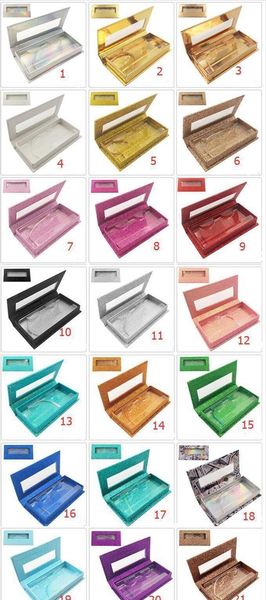 

pink blue gold red wholesale square false eyelash packaging box fake 3d mink eyelashes boxes faux cils magnetic case la wmtsim xhhair