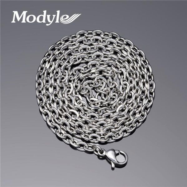 

modyle 2020 new silver-color из нержавеющей стали круги цепи o длинные ожерелья моды себе колареш femininos женщины ювелирные изделия