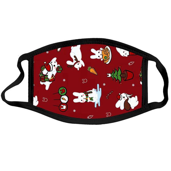 

rs5santi-fog mouth mask washable cotton christmas cartoon cover party masks breathable dustproof fashion design facema